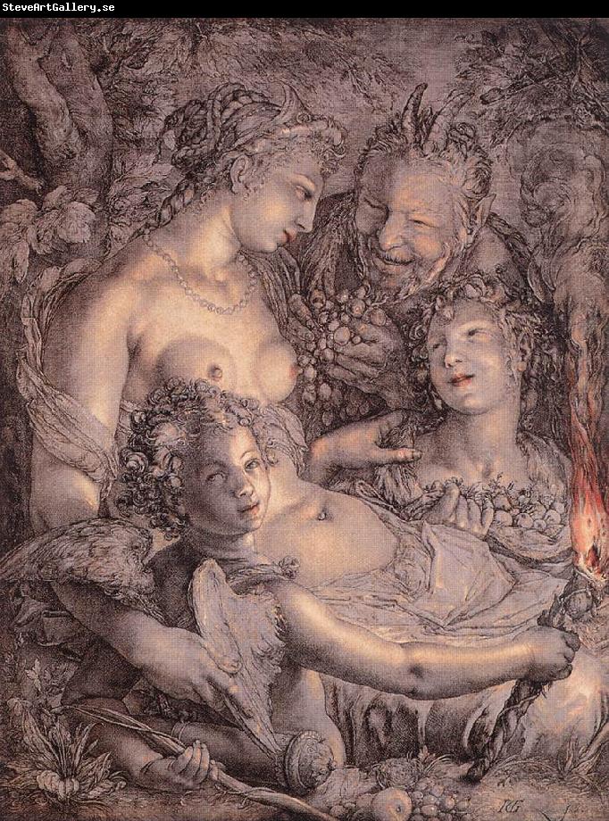 GOLTZIUS, Hendrick Without Ceres and Bacchus, Venus would Freeze xdg